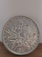 5 Francs France 1961 Semeuse .835 Silber