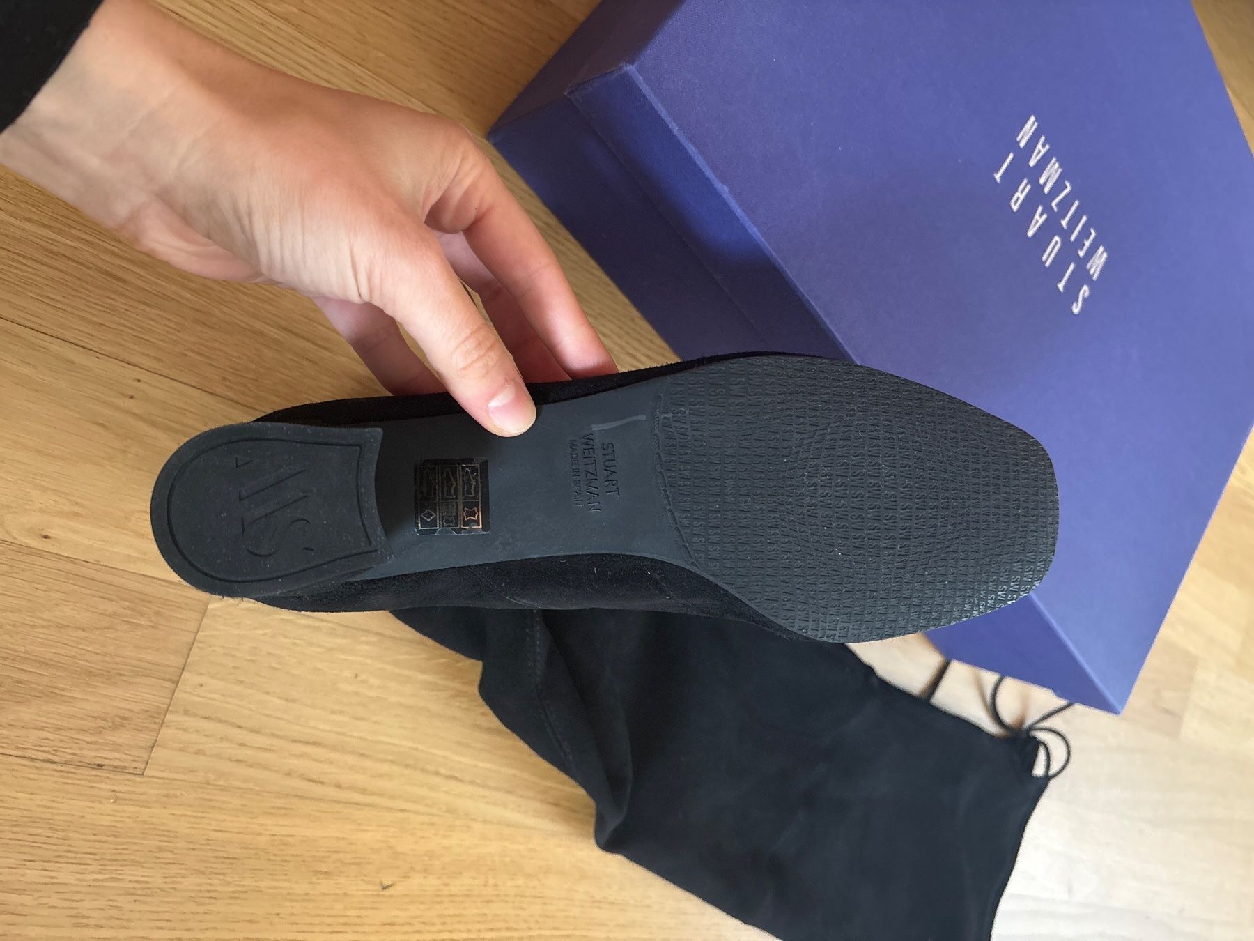 Stuart Weitzman Scarpe da donna: Stuart Weitzman Overknee Stiefel, ungetragen, 40 – Nuovo e nell'imballaggio originale da Zürich venduto da stefwax12 1