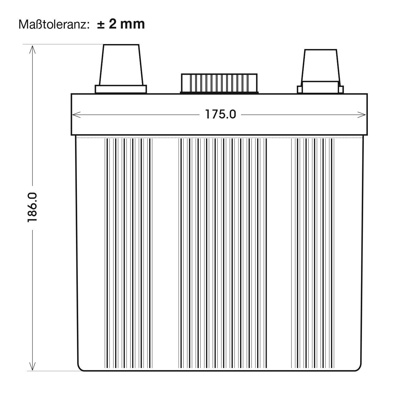 Batterie: Panther Oldtimer Autobatterie 6V 66Ah – Nuovo e nell'imballaggio originale da Bottighofen venduto da zaap 4