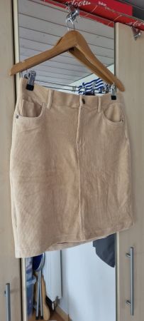 Beige Cordrock UP2FASHION Gr. 42