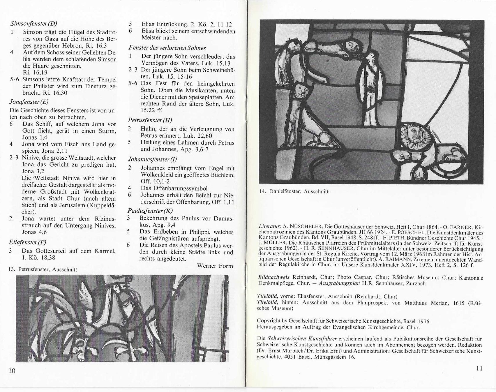 Libri: Regulakirche und ihre Farbfenster Chur – Usato da Flims - Dorf venduto da Stagediver 5