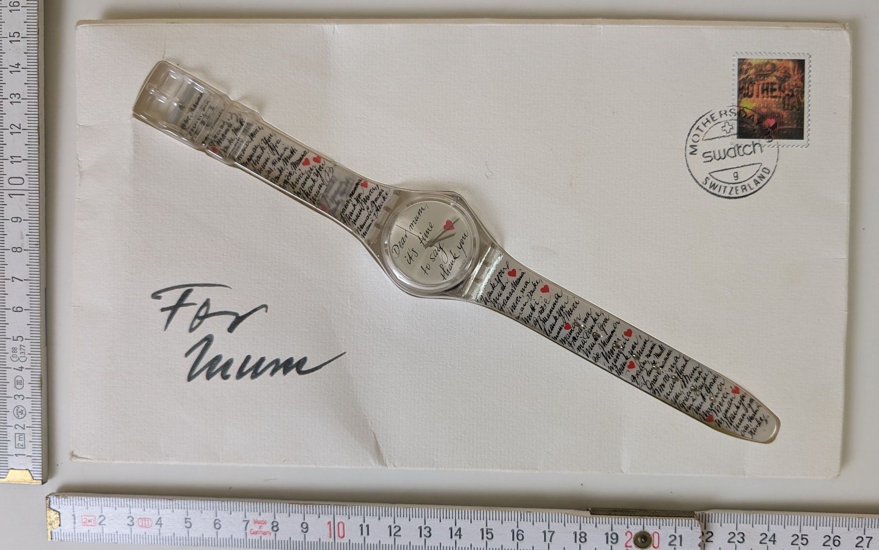 Swatch Orologi: Swatch Uhr "For Mum" Muttertag Special, 1999, Rarität – Nuovo (secondo la descrizione) da Zürich venduto da axolottchen
