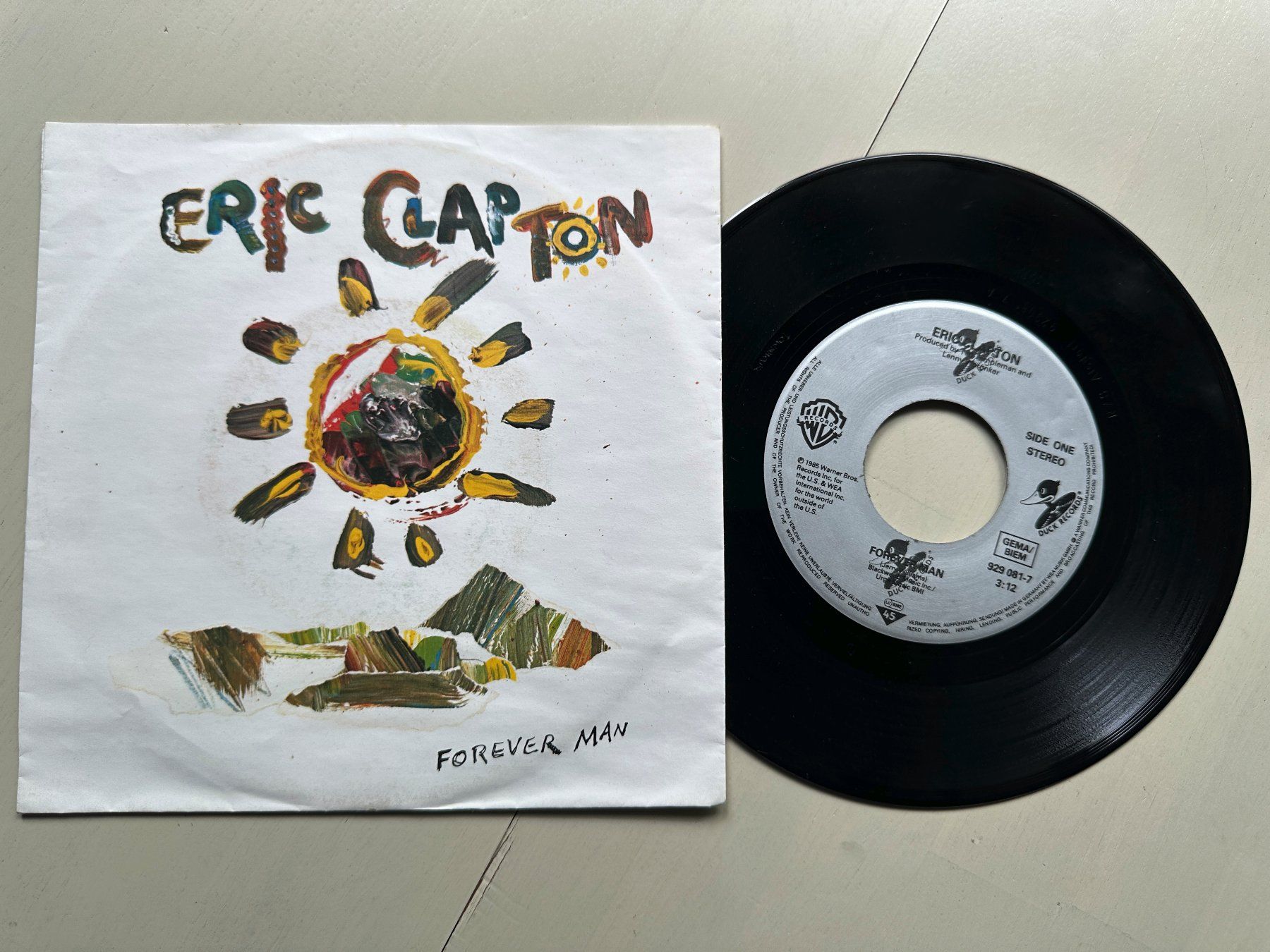 Dischi in vinile: ERIC CLAPTON tolle Single Kult Hits Blues Forever man – Usato da Basel venduto da Partridge