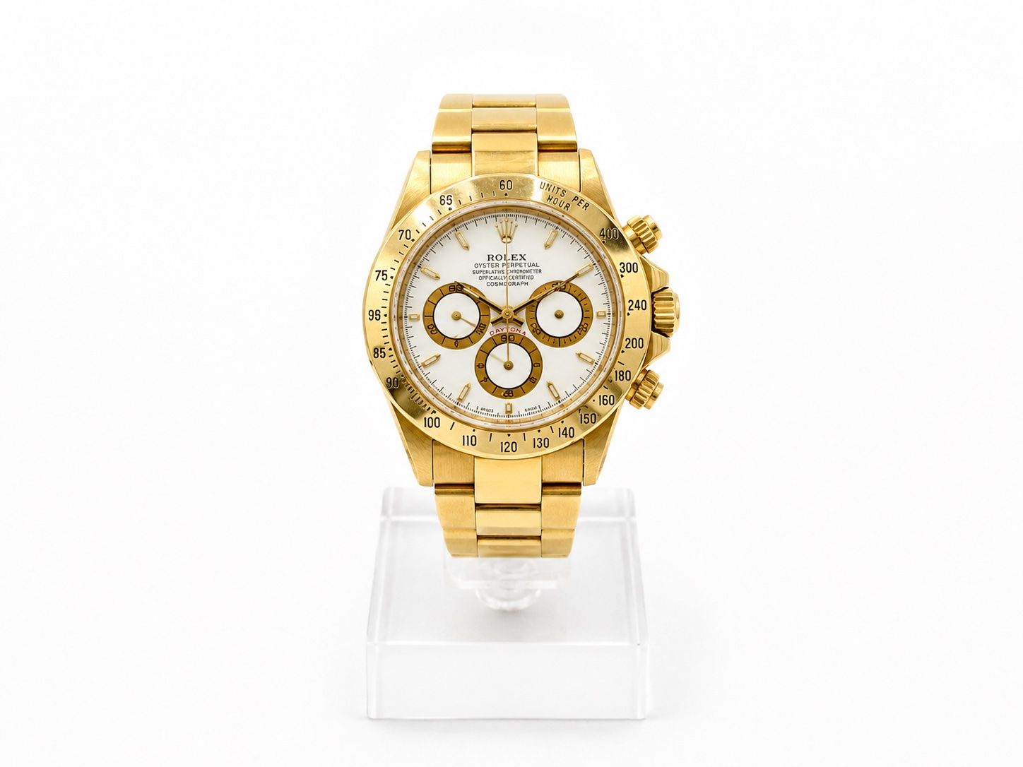 Rolex Orologi: Rolex Daytona Gelbgold "Zenith" Ref: 16528 / T Serial – Usato da Wil SG venduto da rappwatches