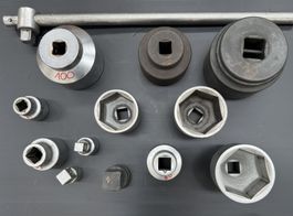 Steckschlüsselsatz gross mit Adapter