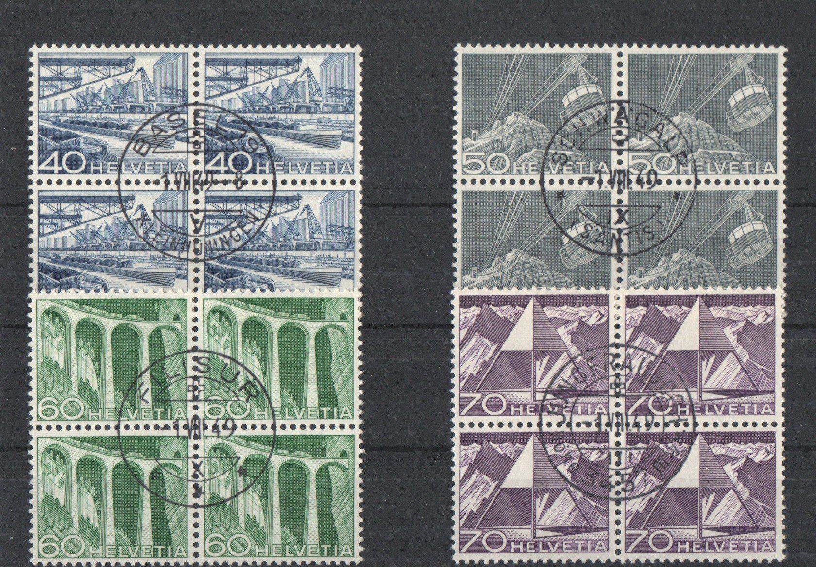 Alle Briefmarken: Lot de timbres – Gebraucht aus Echichens von Topfila 2