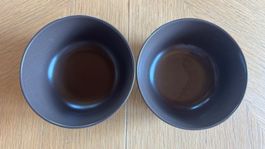 2 IKEA Schalen braun matt  Keramik guter Zustand
