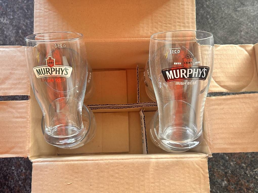 Bicchieri: Lot de 6 verres à bière Murphys  – Usato da Moutier venduto da lak_dw7c