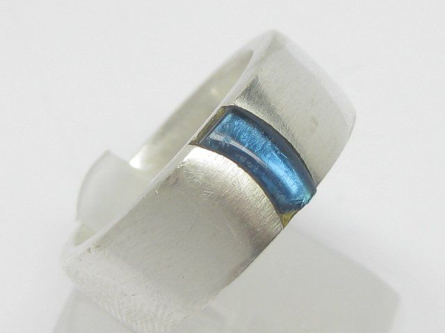 Esprit Anelli: schwerer Ring Silber 925 blauer Stein Esprit Gr. 59 – Usato da Ermatingen venduto da Decovin