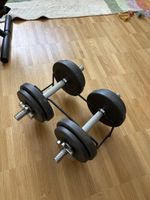 2 Kurzhanteln 18.5 kg total inkl. Ständer – Body Sculpture