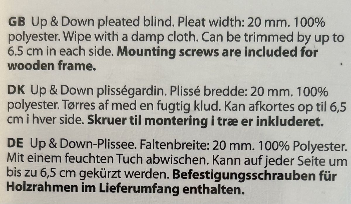 Tende da sole: Plissee Jalousien Weiß – Nuovo e nell'imballaggio originale da Frauenfeld venduto da berk39 5