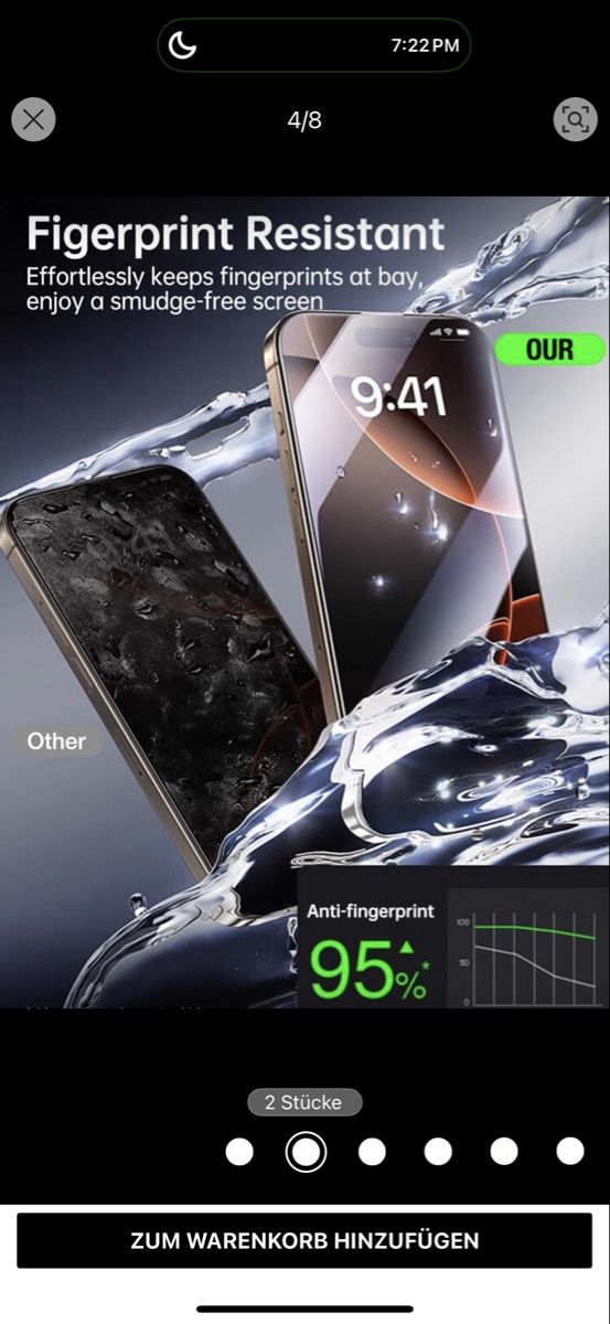 Cover & Protezioni schermo: 2 pcs Tempered Glass IPhone 17 Pro Max – Nuovo e nell'imballaggio originale da Seon venduto da Avina12 1