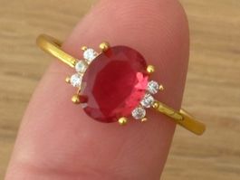Luxus Elegante Gr.19/9 Ring Farbe:  Gold