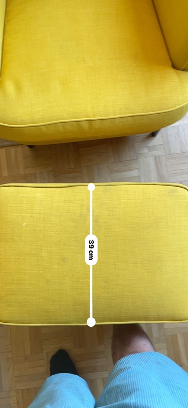 Ikea Poltrone: Ikea Strandmon Wingback Chair & Ottoman - Blue - Chic! – Usato da Genève venduto da jeremiej 7