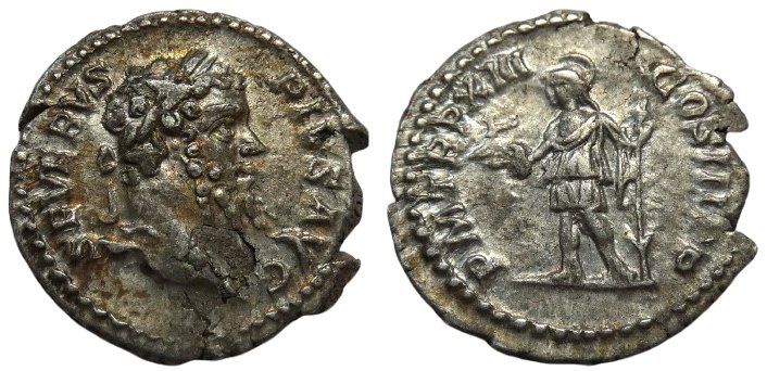 Tutti le monete: SEPTIMIUS SEVERUS AR Denarius (205 AD) – Usato da La Sarraz venduto da classicworldcoins