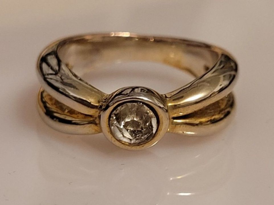 Anelli: AKTION Gelb gold Ring massiv Stein Geschenk Modeschmuck 2.10 – Nuovo (secondo la descrizione) da Riedt b. Erlen venduto da Gottestraene 4
