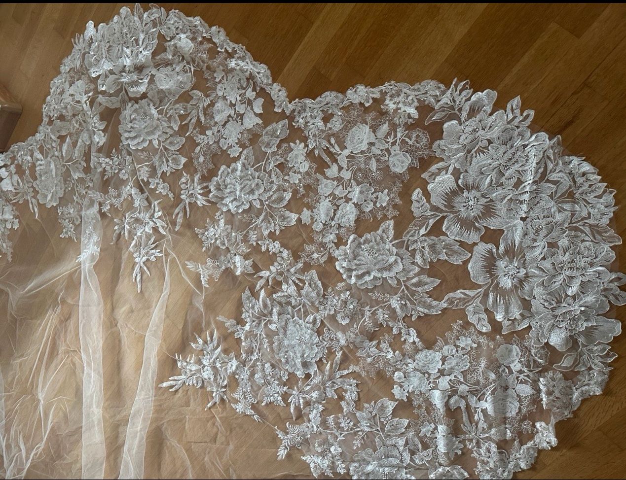 Accessoires pour cheveux: Brautschleier, Spitze, Schleppe - Wunderschön! – D'occasion à Hölstein par cas_d8xt 6