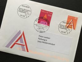 FDC 19.1.1993 ZN 838 Einführung A-Post + ZN 1814 2021 UNIKAT