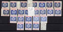 R5968  /  USA timbres de service 1985-1989 neufs XX