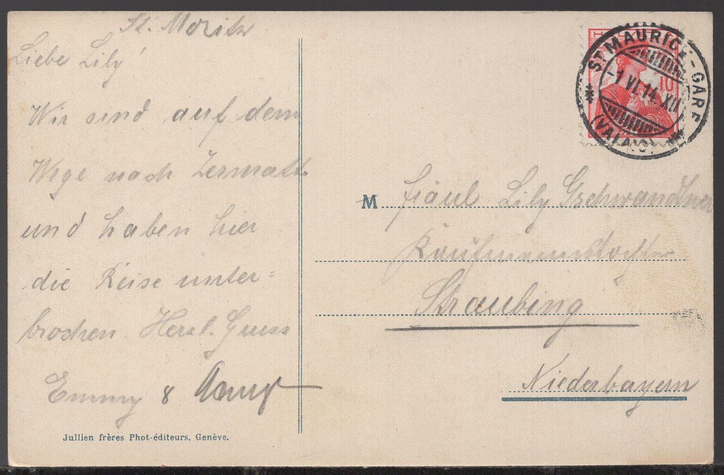 Cartoline postali: Saint - Maurice et la Dent du Midi  1914 – Usato da Aarau venduto da kufi44 2