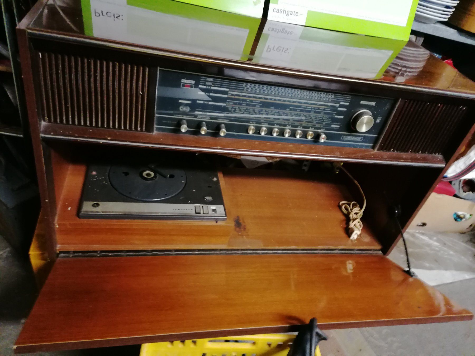 Giradischi: antik LUMOPHON AUTOMATIC 36.Stereo-Konzertschrank intermezzo – Usato da Biel / bienne venduto da Sarouch9 4