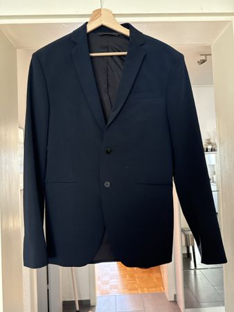 Anzug Zara Man blau Sakko Grösse 46 Hose Grösse 38
