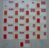 21 Briefe mit verschiedenen Varianten 100 J. Weltpostverein
