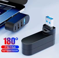 USB 3.0 Adapter 4 Port Hub drehbar 180° PC Laptop Macbook