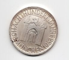 (1492) München, 1 Thaler 1158-1958, Reinsilber, Ø 42 mm