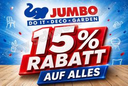 Jumbo: 15% Rabatt Gutschein auch Aktionen und Sonderpreise