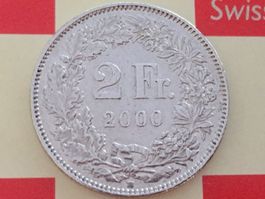 2 Franken 2000 -vz, nur 3,026 Mio!
