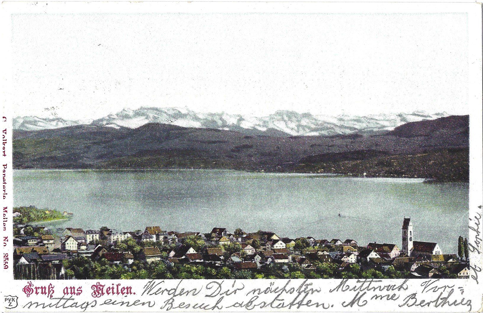 Cartoline postali: Gruss   aus   Meilen. – Usato da Bütschwil venduto da Jackson1A