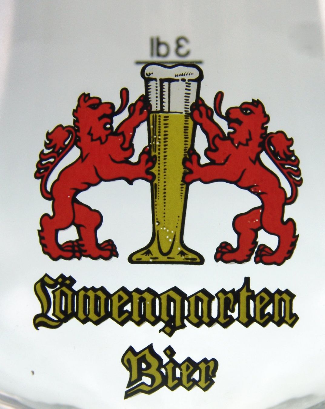 Bicchieri: Brauerei Löwengarten ehemals Rorschach Tulpenglas - Bierglas – Usato da Schmitten FR venduto da Rimonimus 1