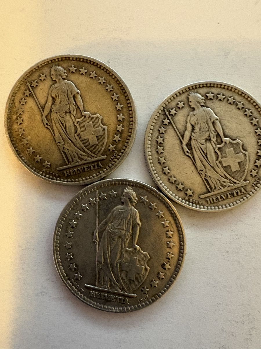 Alle Münzen: 2chf 1961/1910/1932 – Gebraucht aus Murten von Tzaugg 5