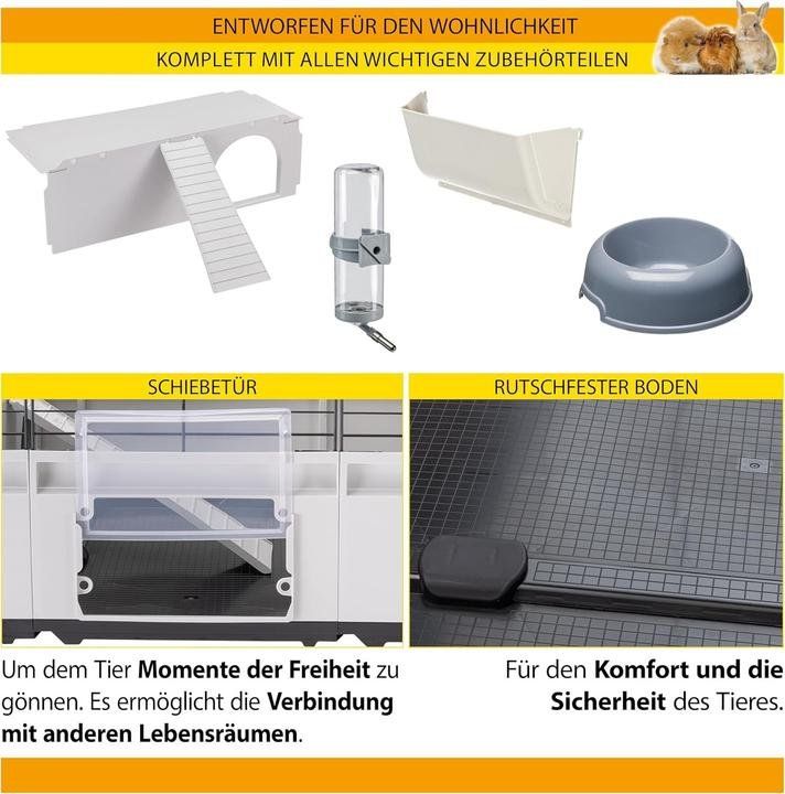 Ferplast Gabbie, trasporto & Sicurezza: Ferplast Käfig Modular 3 + 2 Erweiterungen – Usato da St. Gallen venduto da Tasu27 3
