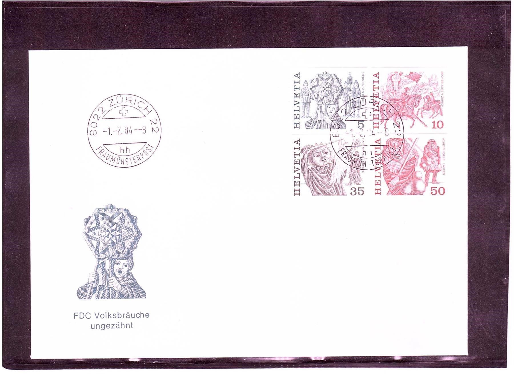Tous les timbres: FDC Volksbräuche ungezähnt – Neuf (Voir description) à Rheinau par loxis