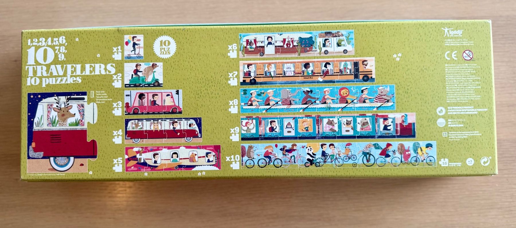 Puzzles: Londji Puzzles 10 Travellers – Gebraucht aus Meilen von tplm 2