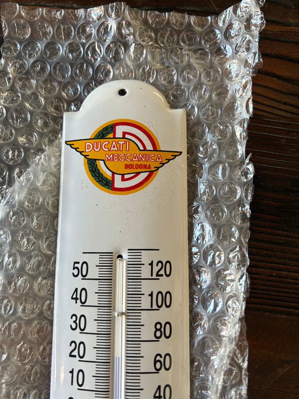 Ducati Insegne: Emaille Thermometer DUCATI SERVICE 6,5 x 30 cm – Usato da Sugiez venduto da brockicenter 2