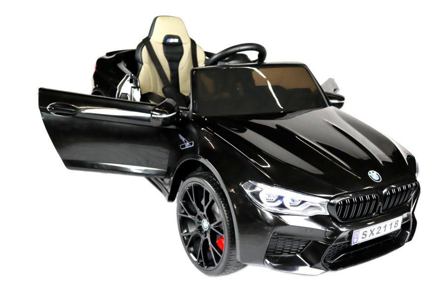 BMW Fahrzeuge für Kinder: Elektro Kinderfahrzeug schwarz "BMW M5 Drift Version" – Neu und originalverpackt aus Walenstadt von Trend-24