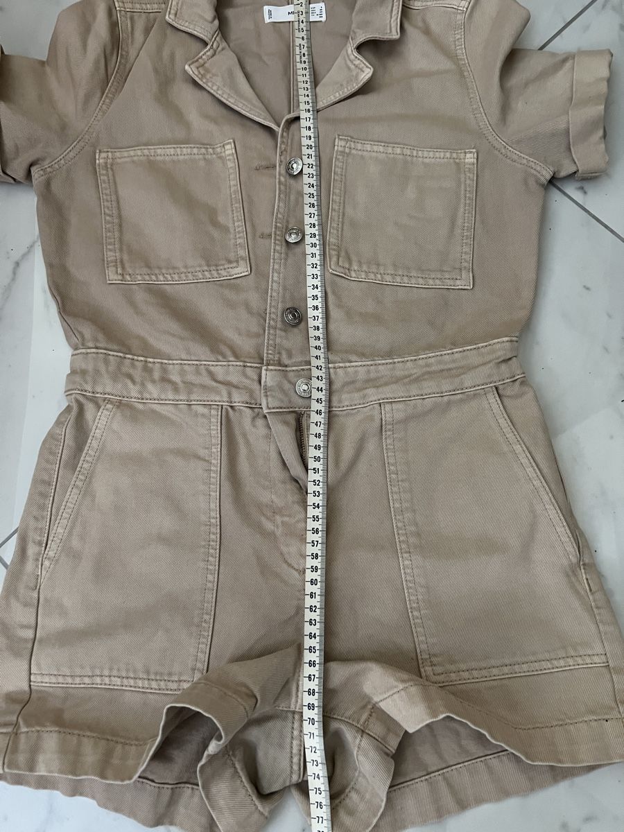 Tute: Combishort Jumpsuit S Beige Jeans  – Usato da COLOGNY venduto da fleurdelys84 3