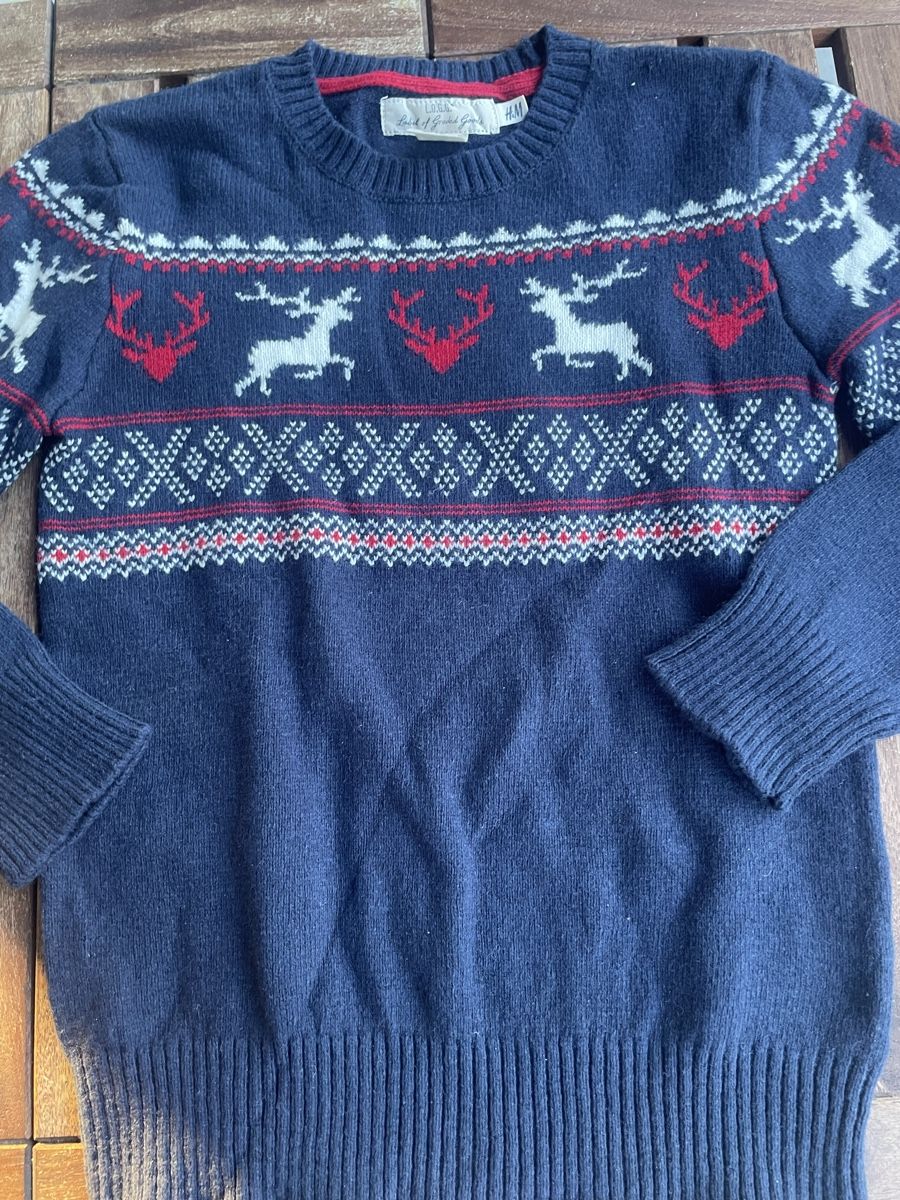 H&M Maglioni & Felpe: Strickpullover Weihnachtspulli H&M Rentier marine 134/140 – Usato da Bern venduto da brup 2