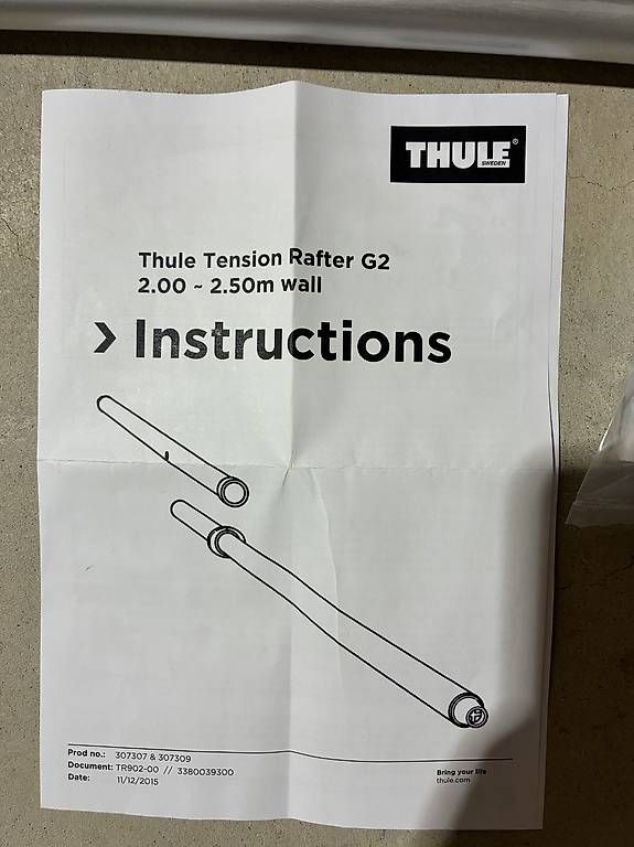 Thule Markisen: Thule Tension Rafter G2 Spannstange – Gebraucht aus Rickenbach ZH von wulu09