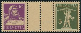 1933  Zwischenstege - Tellknabe - Tellbrustbild - postfrisch