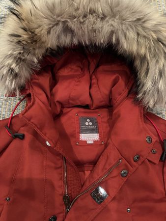 PEUTEREY Herren Daunenjacke Gr. 52 – Rot – Fellkapuze – Wint