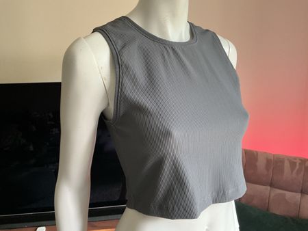 Bloch Crop Top grau gerippt (Grösse M )neuwertiger Zustand