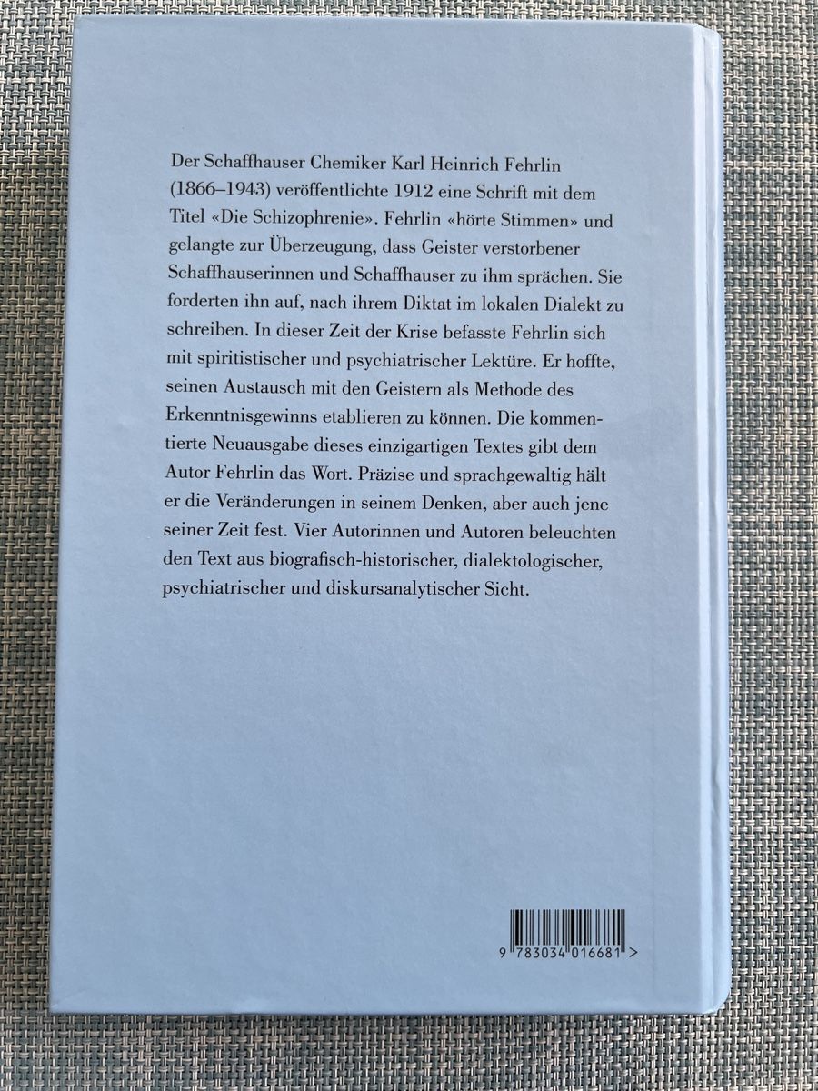 Libri: Karl Heinrich Fehlins "Die Schizophrenie" – Nuovo (secondo la descrizione) da Schaffhausen venduto da azo_k6th 1