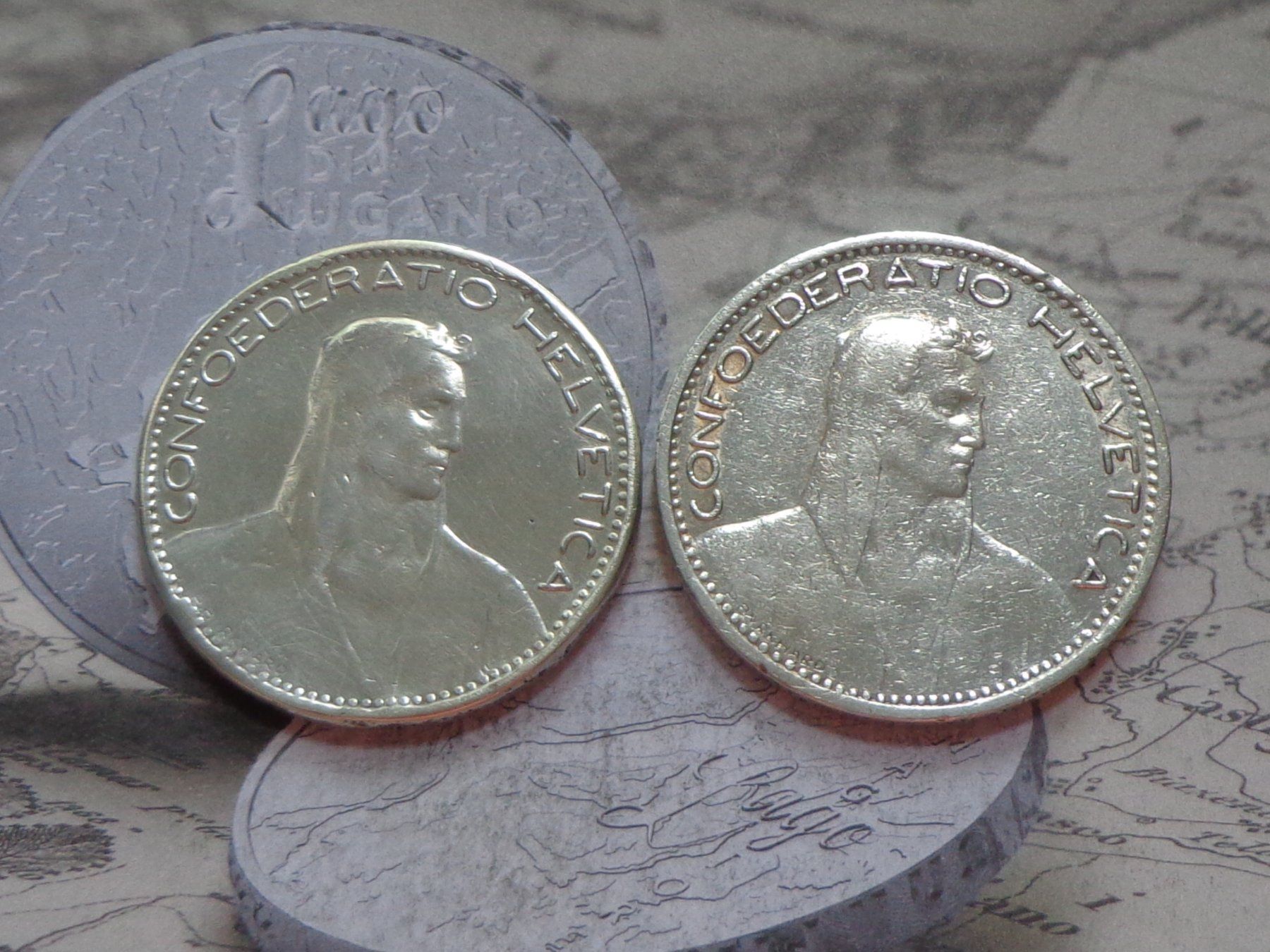 Toutes les monnaies: 2 x 5 Fr. 1923 B – D'occasion à Pully par UCA01 1