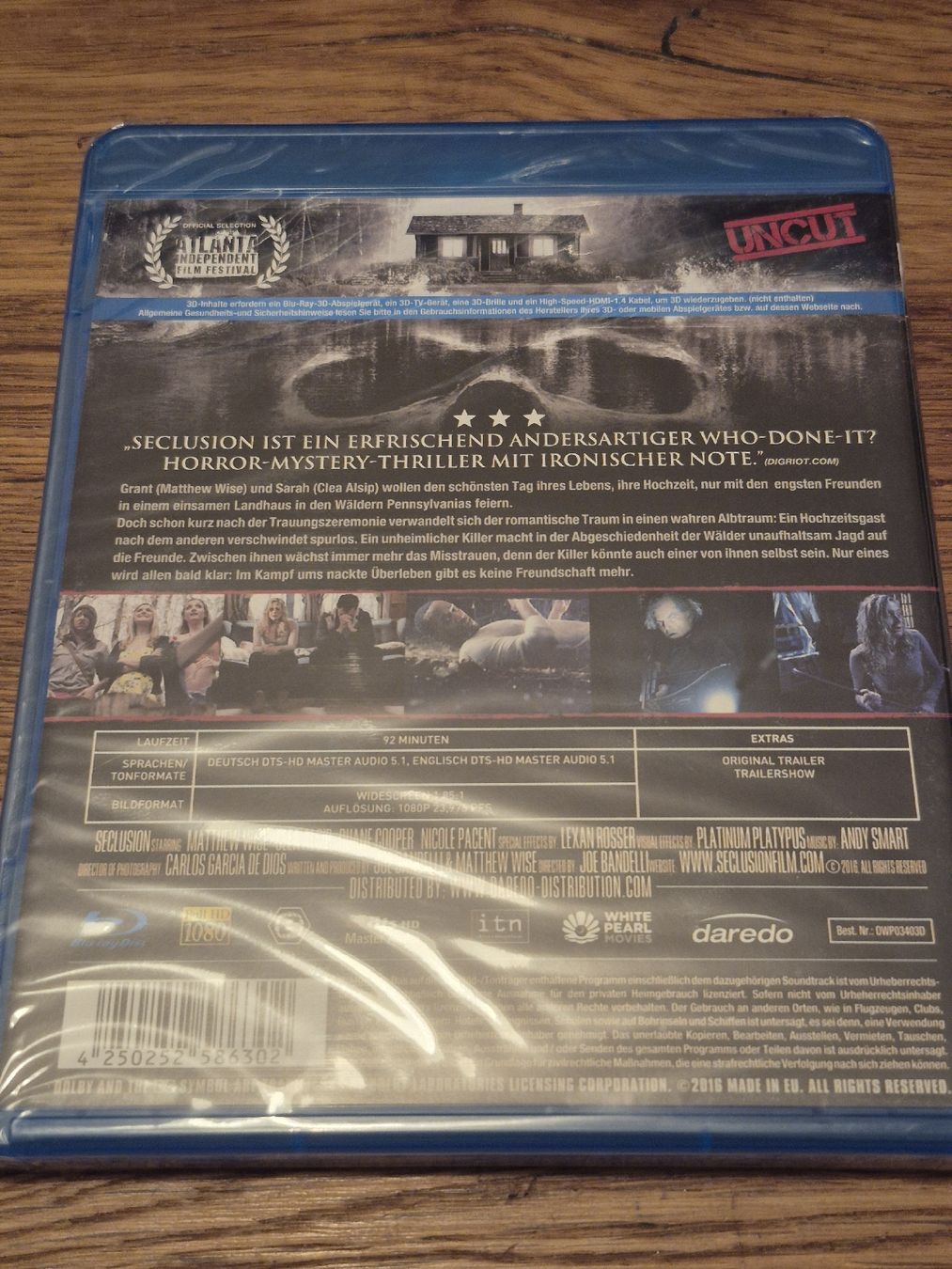 Tutti i DVDs: Seclusion (Blu-ray 3D + 2D Version) NEU und OVP – Nuovo e nell'imballaggio originale da Oberembrach venduto da giu_7ksd 1