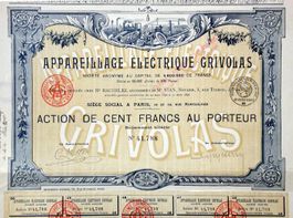 Appareillage Electrique Grivolas SA, Paris - 1896