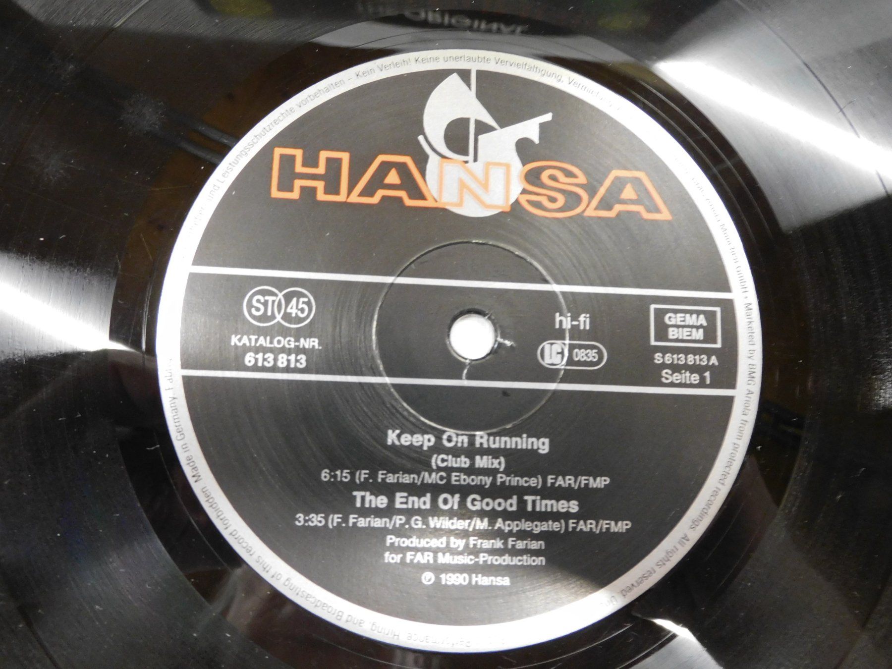 Dischi in vinile: Lp - Keep On Running The Original  - Mix House Techno - Lp – Usato da Sursee venduto da 76 1